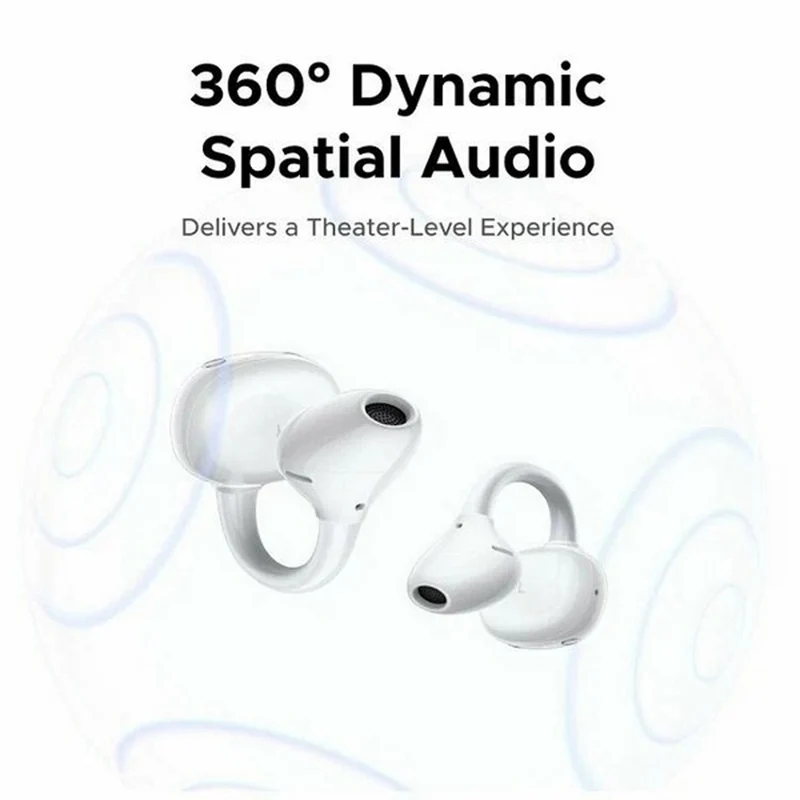 Ugreen ClipBuds Pro Hybrid Active Noise-Cancelling Earbud (Black, Silvery White, White) (WS218/85185, WS218/85911, WS218/65880)