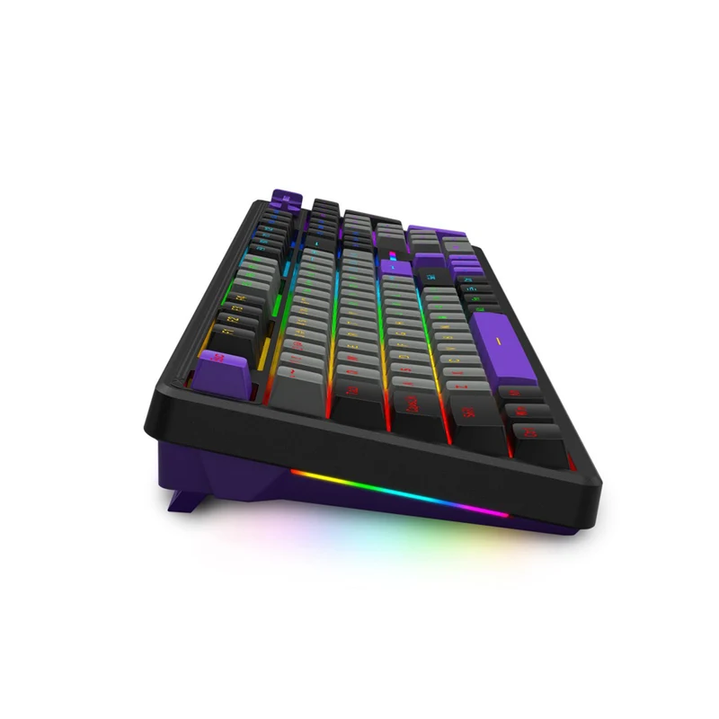 E-Yooso Z-104 Rainbow Light Wired Mechanical Keyboard Grey/Black/Purple (Silverwood Switch)