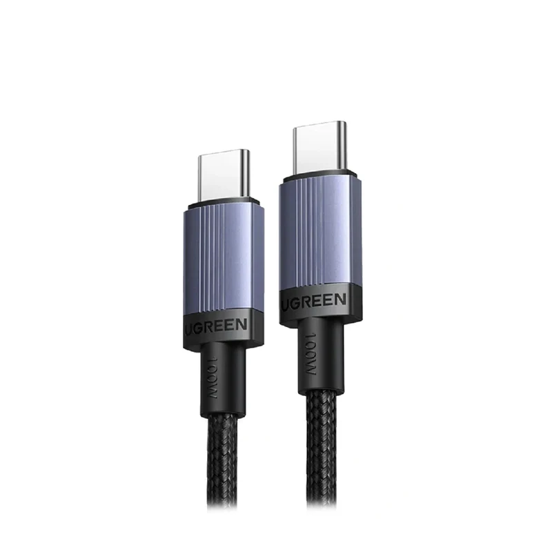 Ugreen USB-C to USB-C 5A/100W PD Fast Charging Braided Cable - (Space Gray) (0.5m, 1m, 2m, 3m)