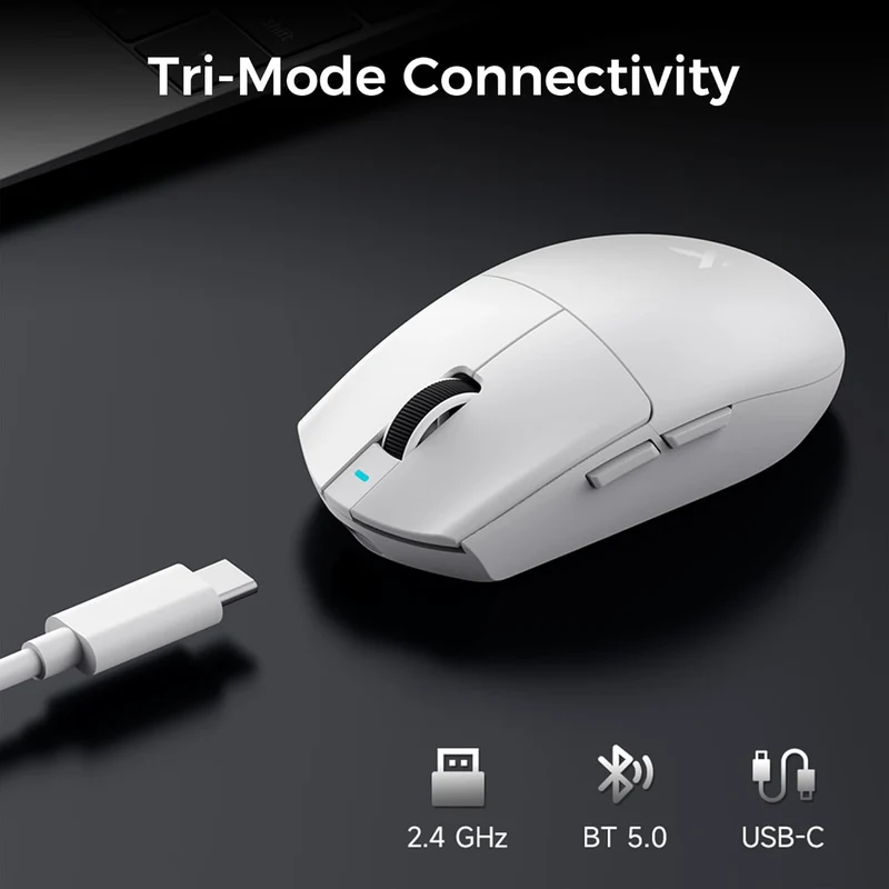 MCHOSE G3 V2 Wireless Gaming Mouse (Black, Blue, White)