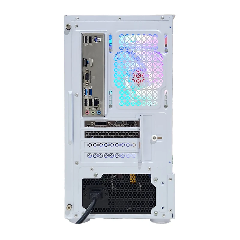 Alpha Reyna White Desktop Gaming PC | AMD Ryzen 5 5500 | 16GB (2x8GB) RAM | 512GB SSD | RTX 3050 | Windows 11 Pro