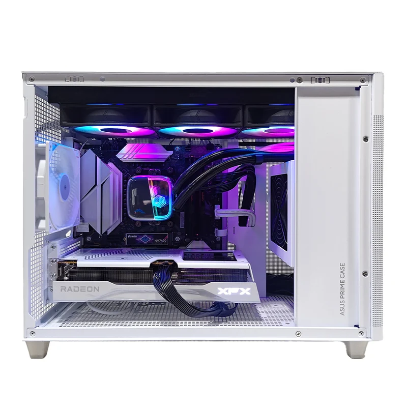 Aurora Prime White Desktop Gaming PC | AMD Ryzen 7 8700F | 16GB (2x8GB) RAM | 1TB SSD | RX 9060 XT | Windows 11 Pro