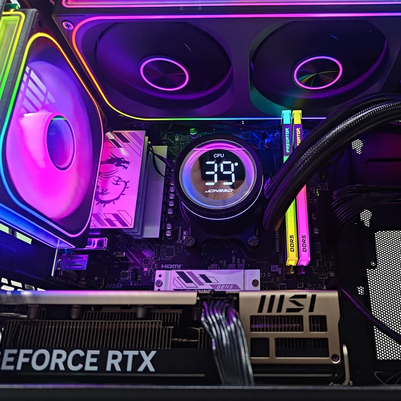 Sophos A3X Black Desktop Gaming PC | AMD Ryzen 7 9700X | 32GB (2x16GB) RAM | 1TB SSD | RTX 5060 Ti | Windows 11 Pro