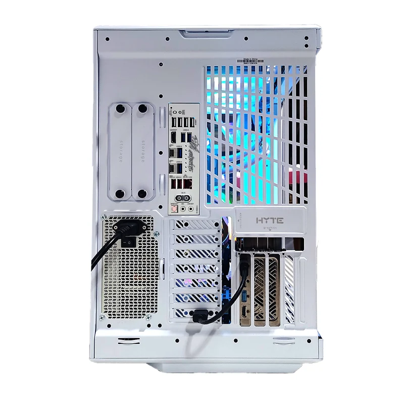 Ultra Y70 Snow White Desktop Gaming PC | AMD Ryzen 7 9800X3D | 32GB (2X16GB) RAM | 2TB SSD| RX 9070 XT| Windows 11 Pro
