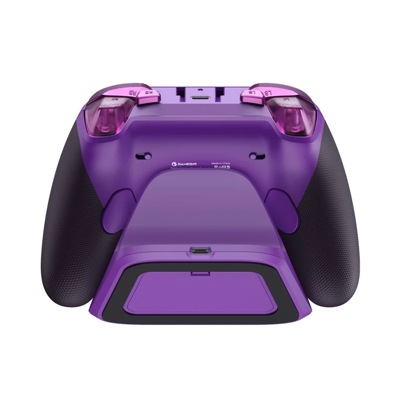 GameSir G7 Pro Tri-Mode Wired/ Wireless Gaming Controller for Xbox / Mobile / PC (Plum Purple, Orange Amber Flame)