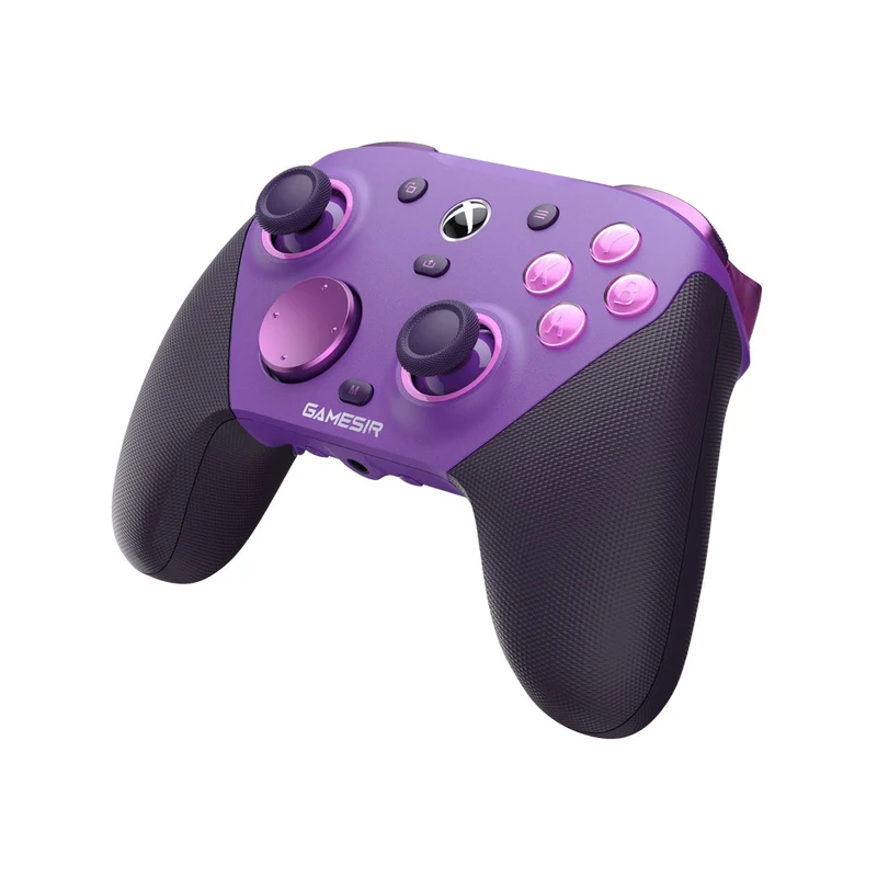 GameSir G7 Pro Tri-Mode Wired/ Wireless Gaming Controller for Xbox / Mobile / PC (Plum Purple, Orange Amber Flame)