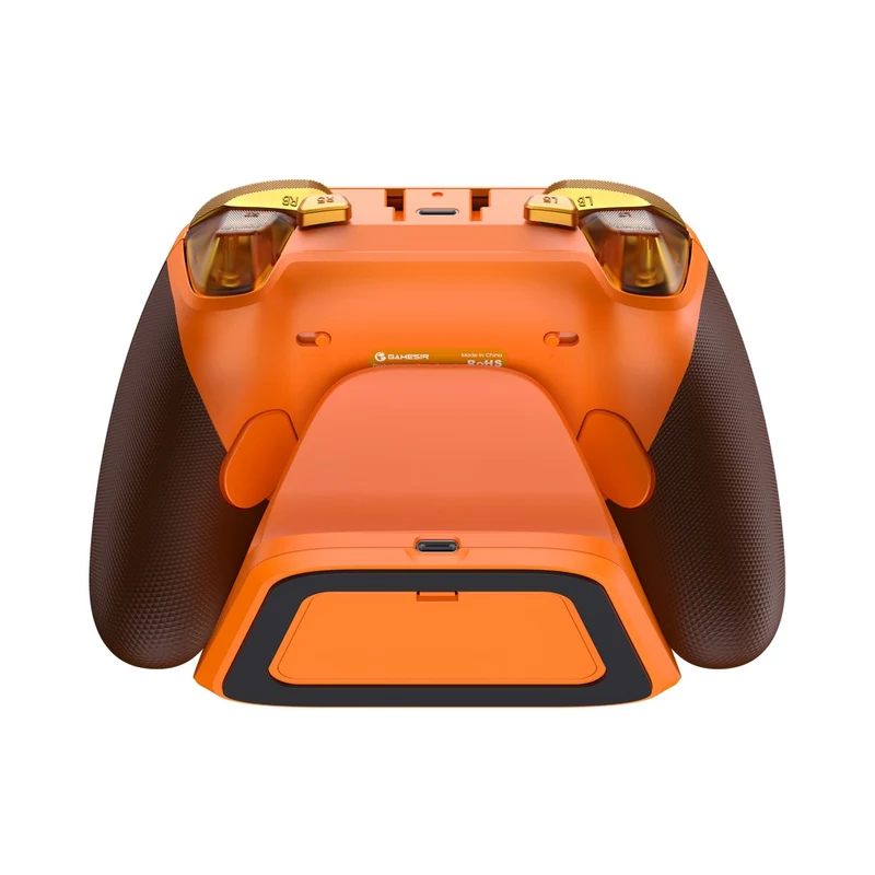 GameSir G7 Pro Tri-Mode Wired/ Wireless Gaming Controller for Xbox / Mobile / PC (Plum Purple, Orange Amber Flame)