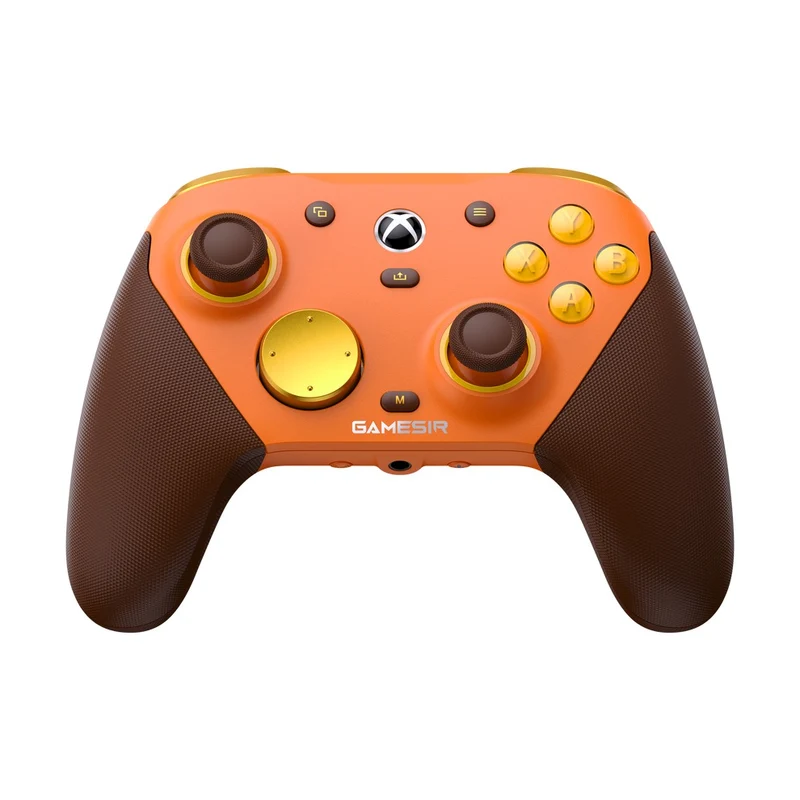 GameSir G7 Pro Tri-Mode Wired/ Wireless Gaming Controller for Xbox / Mobile / PC (Plum Purple, Orange Amber Flame)