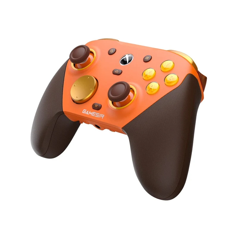GameSir G7 Pro Tri-Mode Wired/ Wireless Gaming Controller for Xbox / Mobile / PC (Plum Purple, Orange Amber Flame)