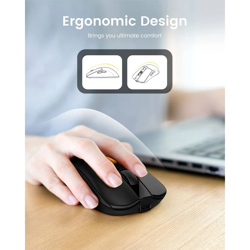 ProtoArc EM15 Bluetooth & 2.4G Dual Receiver Wireless Mouse (Black) (CP016268)