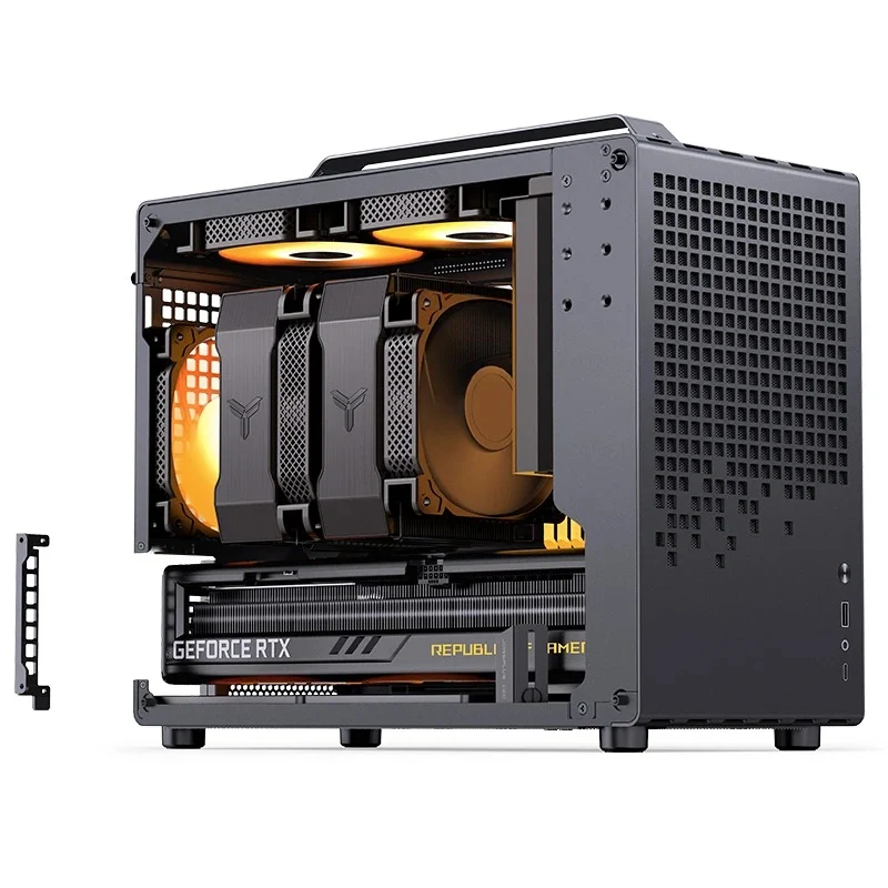 Jonsbo Z20 Mesh M-ATX Computer Case (Black, White)