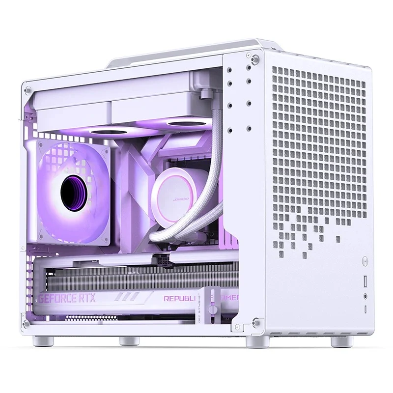 Jonsbo Z20 Mesh M-ATX Computer Case (Black, White)
