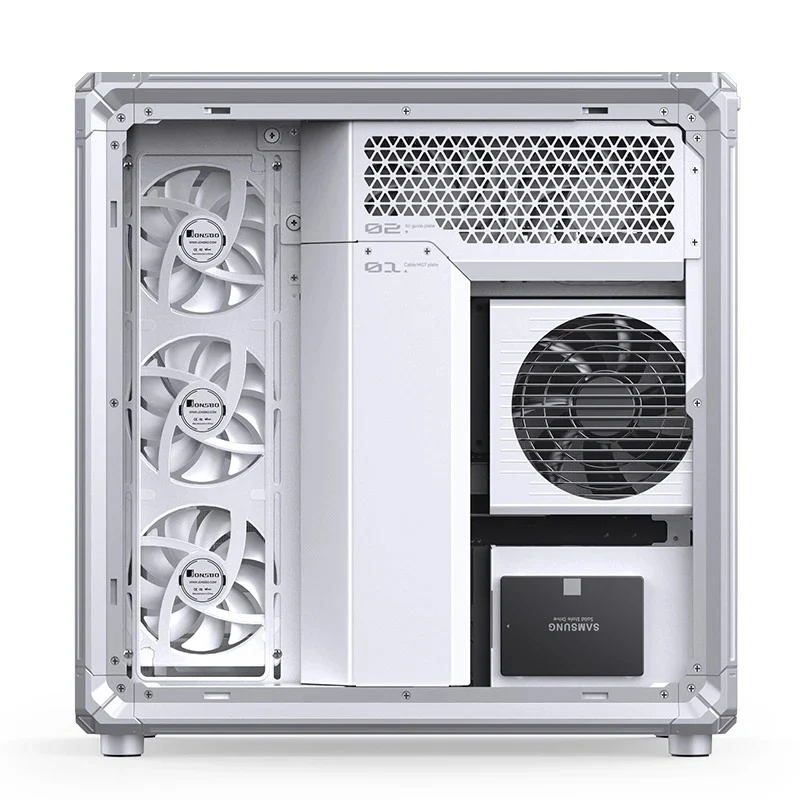 Jonsbo X400 ATX Computer Case (Grey, White)