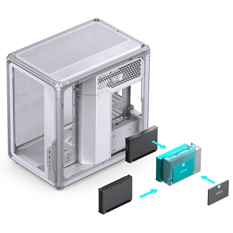 Jonsbo X400 ATX Computer Case (Grey, White)