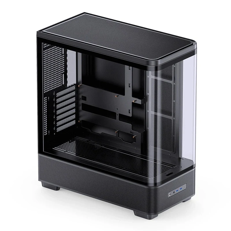 Jonsbo TK-5 ATX Computer Case (Black, White)
