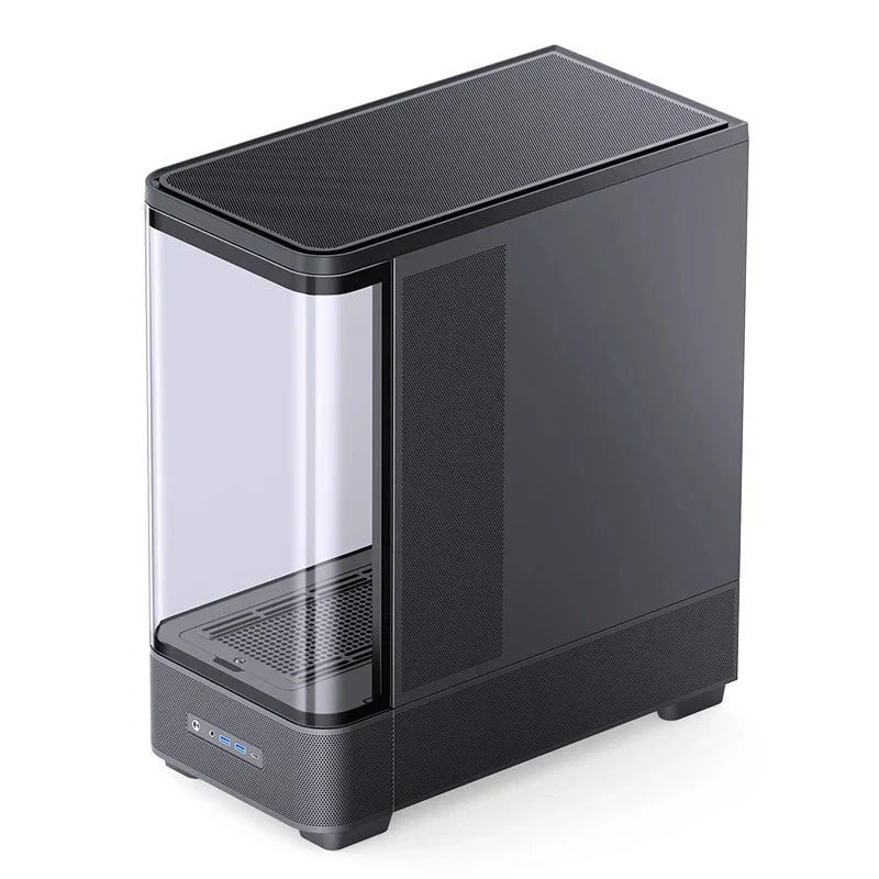 Jonsbo TK-5 ATX Computer Case (Black, White)