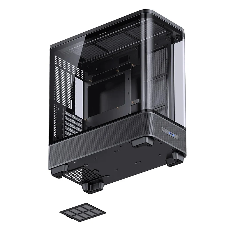 Jonsbo TK-5 ATX Computer Case (Black, White)