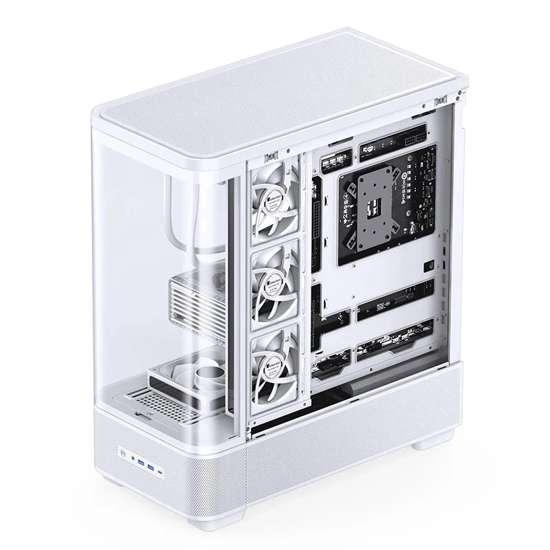 Jonsbo TK-5 ATX Computer Case (Black, White)
