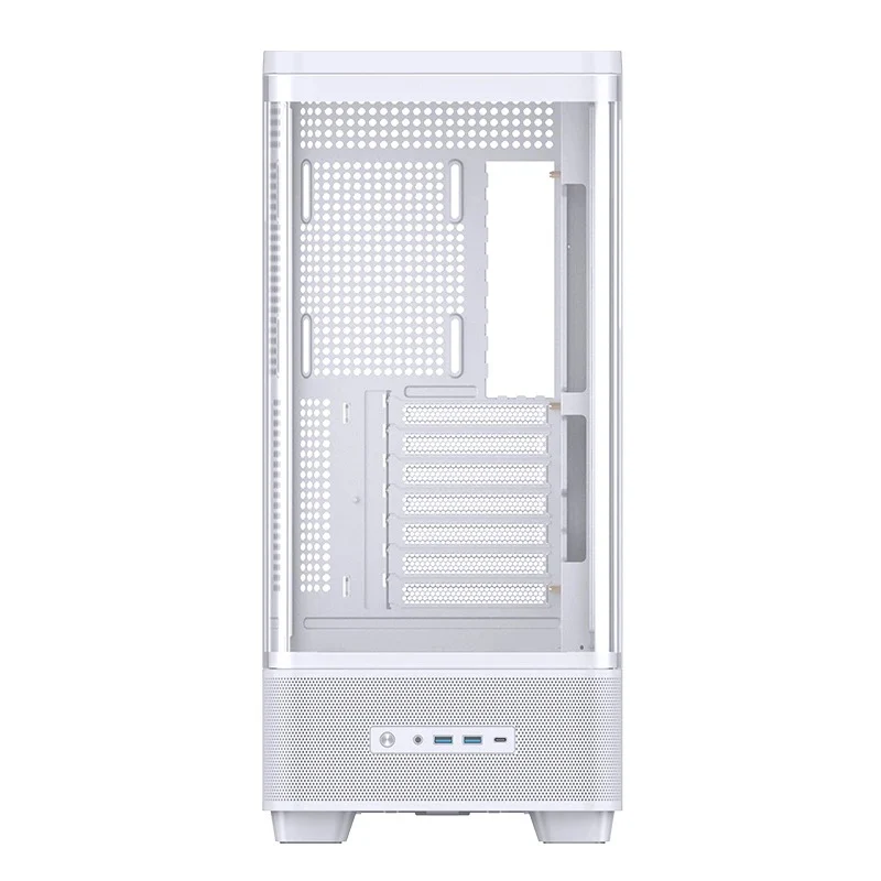 Jonsbo TK-5 ATX Computer Case (Black, White)