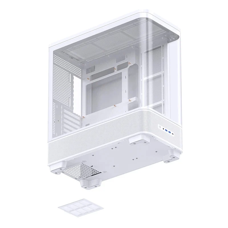 Jonsbo TK-5 ATX Computer Case (Black, White)