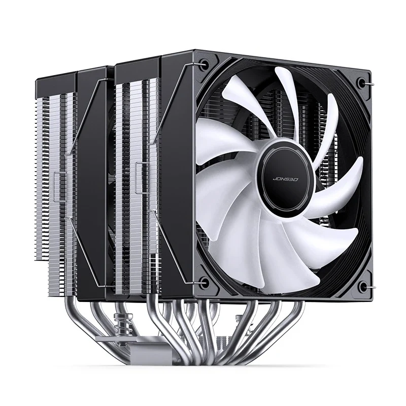 Jonsbo CB80 ARGB Dual-Tower CPU Cooler (Black, White)