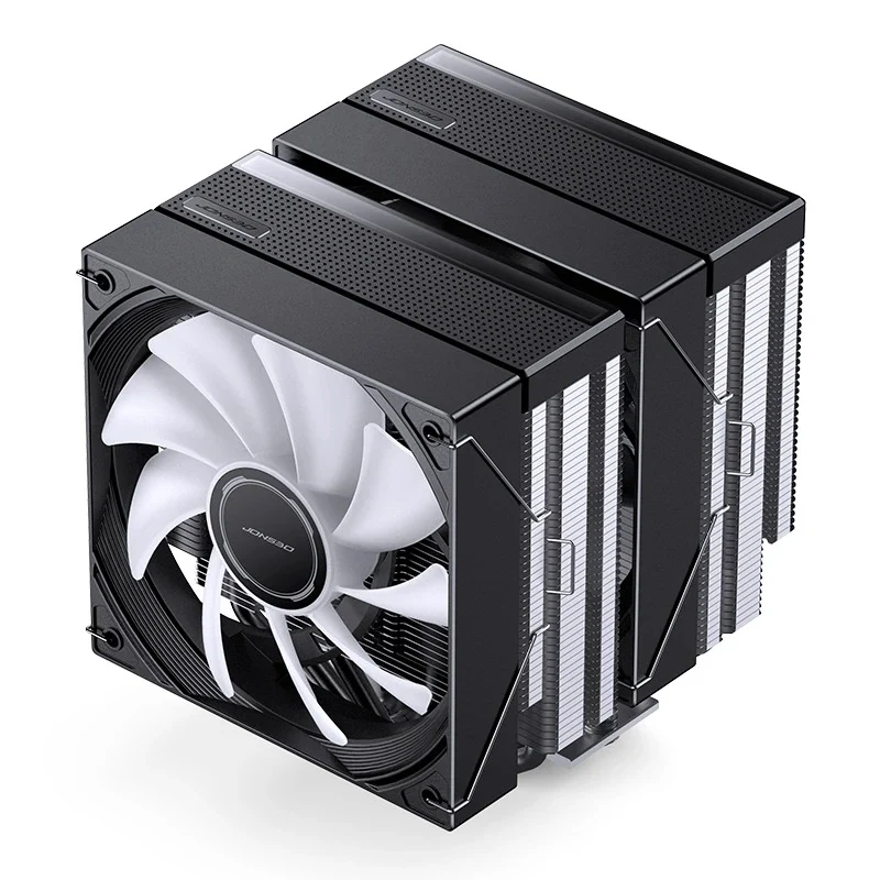 Jonsbo CB80 ARGB Dual-Tower CPU Cooler (Black, White)