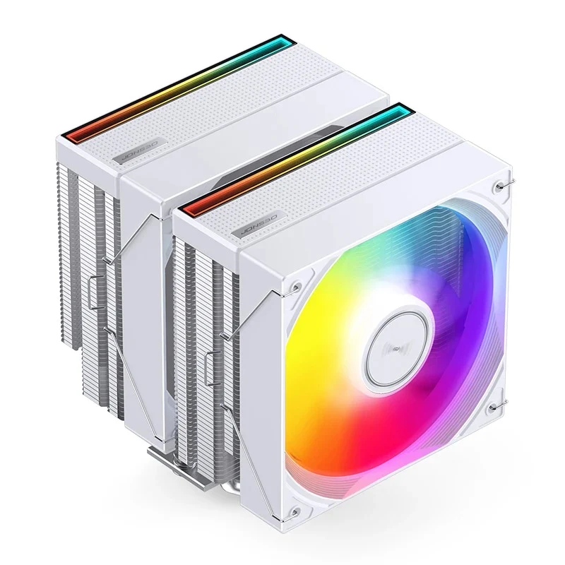 Jonsbo CB80 ARGB Dual-Tower CPU Cooler (Black, White)