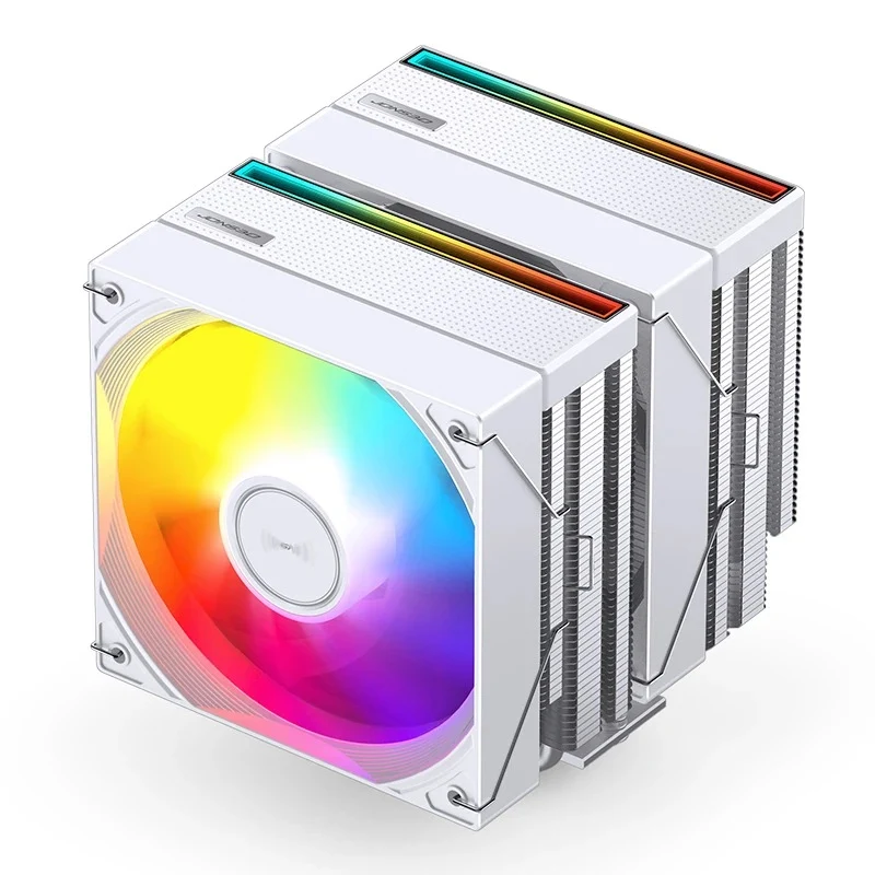 Jonsbo CB80 ARGB Dual-Tower CPU Cooler (Black, White)