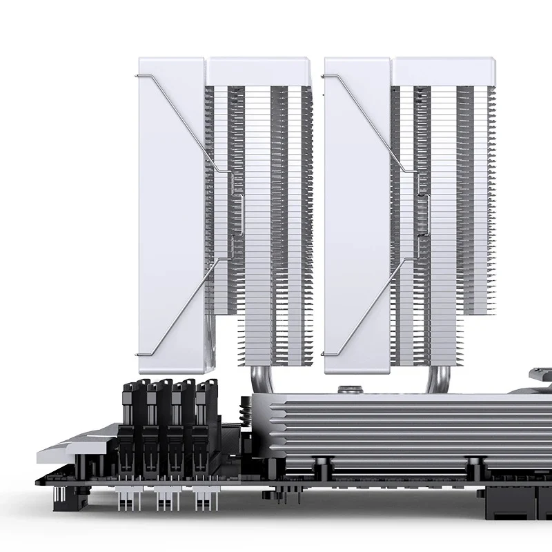 Jonsbo CB80 ARGB Dual-Tower CPU Cooler (Black, White)