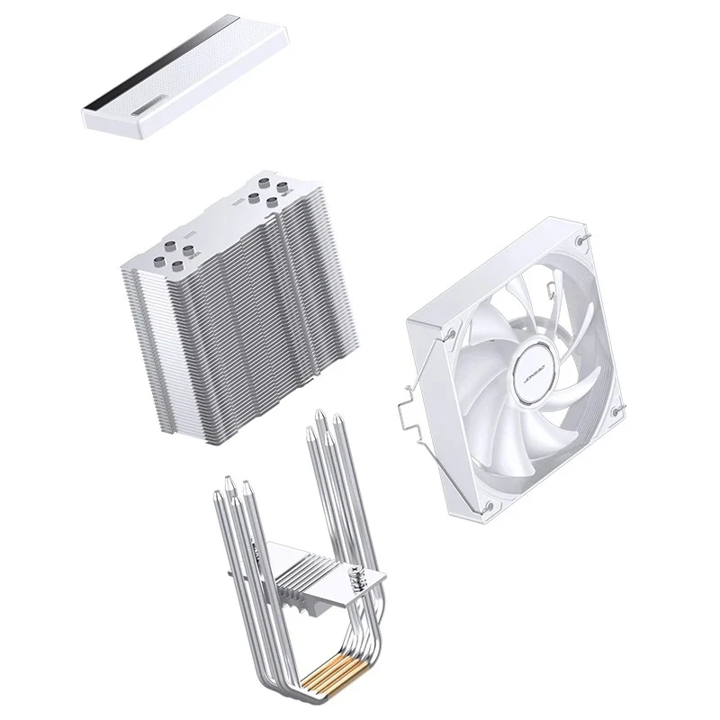 Jonsbo CB40 ARGB Single-Tower CPU Cooler (Black, White)