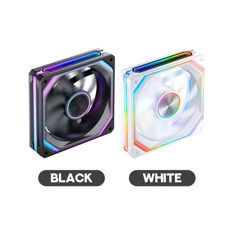 Jonsbo XA-120 120MM ARGB Infinity Mirror Series Fan (XA-120B Black, XA-120W White)