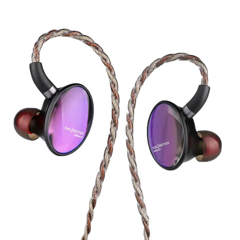 7Hz x Crinacle Salnotes Dioko HiFi 14.6mm Planar Diaphragm Driver with CNC Aviation-Grade Aluminum Case, Detachable 4-Core Litz OCC Copper Cable In-Ear Earphone