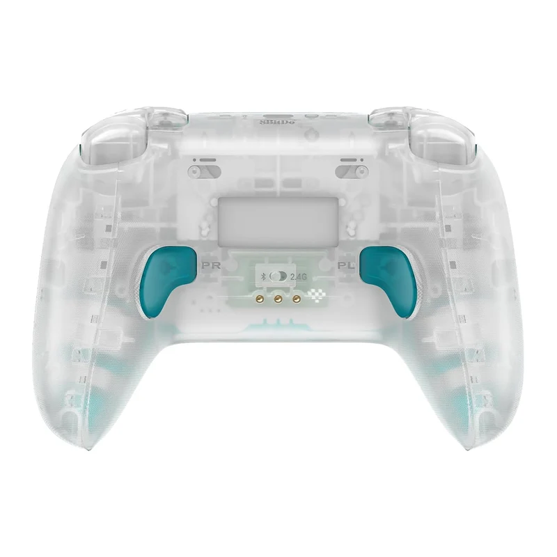 8BitDo Ultimate 2 Wireless Controller with TMR Joysticks, Switchable Hall Effect/ Tactile Triggers, RGB Fire Ring, 8Speed Wireless Tech with Charging Dock for Windows/Android/SteamOS/Apple (Clear Blue) (81HE)