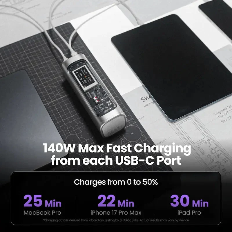 Shargeek 300 Power Bank 24000mAh 300W (Silver) (X3)