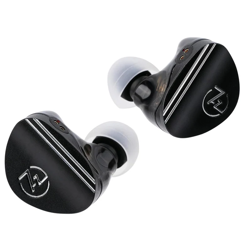 7Hz Sonus 1DD + 1BA Dual Driver with Detachable High-end Silver-Plated Ohno Continuous Casting Cable and Aluminum Back Cavity High-Fidelity In-Ear Monitor (3.5mm) (Black, Red)