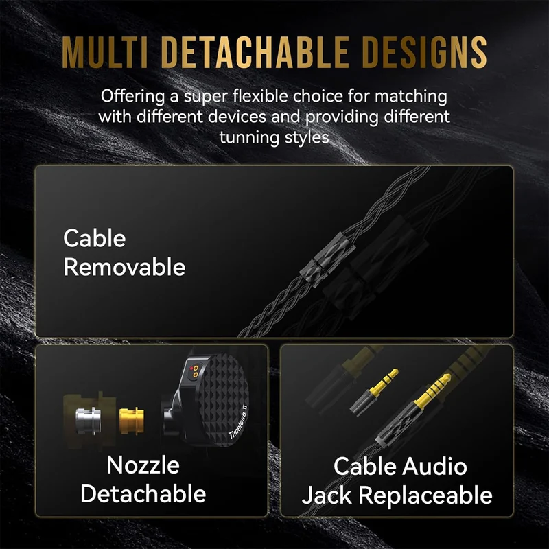 7Hz Timeless II Upgraded 14.5mm Planar Magnetic Driver with Tunable Nozzle and 7N Ohno Continuous Casting In-Ear Monitor