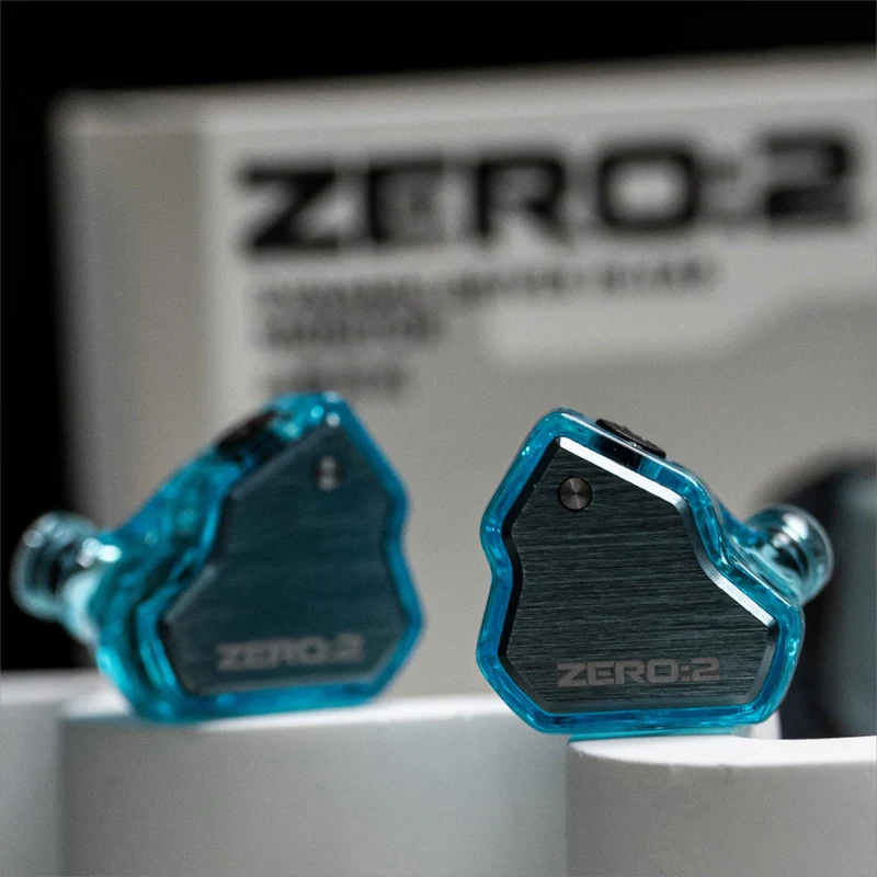 7Hz x Crinacle Zero:2 Updated 10mm Dynamic Driver with Oxygen-Free Copper In-Ear Monitor (Silver, Blue, Orange, Pink) (3.5mm, Type-C)
