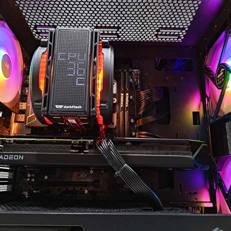 Aurora S30 Black Desktop Gaming PC | AMD Ryzen 5 9600X | 16GB (2x8GB) RAM | 1TB SSD | RX 9060 XT | Windows 11 Pro