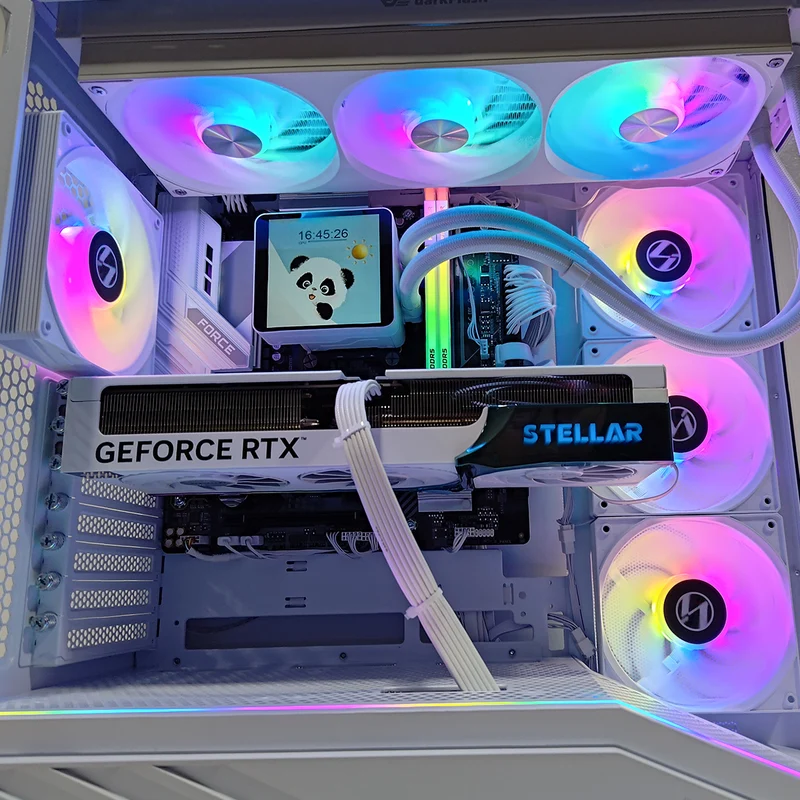 Optima Vector White Desktop Gaming PC | AMD Ryzen 7 7800X3D | 32GB (2X16GB) RAM | 1TB SSD | RTX 5070 | Windows 11 Pro
