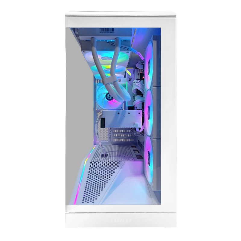 Optima Vector White Desktop Gaming PC | AMD Ryzen 7 7800X3D | 32GB (2X16GB) RAM | 1TB SSD | RTX 5070 | Windows 11 Pro