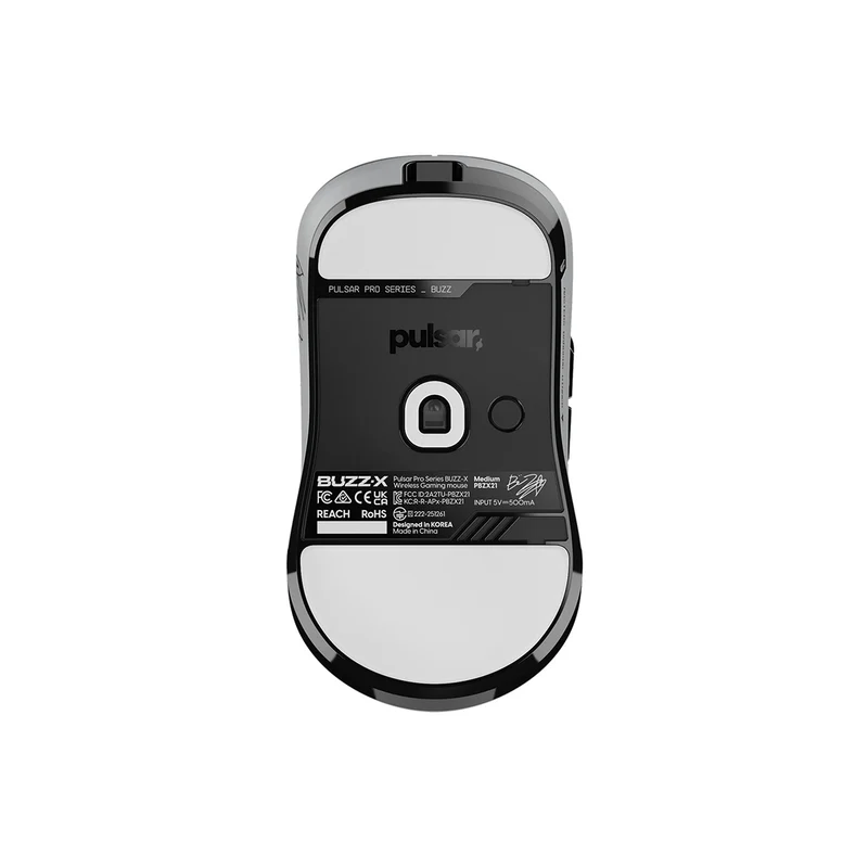 Pulsar Pro Series Buzz-X 8K Polling Rate eSports Gaming Mouse (Moon Gray) (PBZX21)
