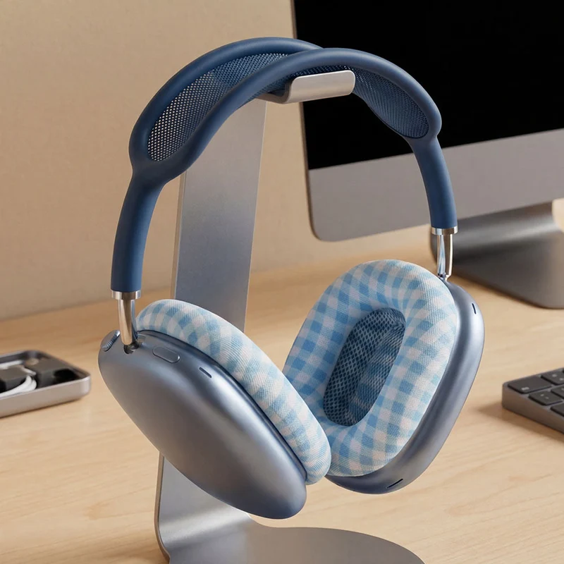 Wicked Cushions WC PadZ Max - Replacement Ear Pads For Airpods Max (Blue Gingham, Midnight, Purple, Starlight) (PadZ-Max-BGM, PadZ-Max-MT, PadZ-Max-PL, PadZ-Max-ST)