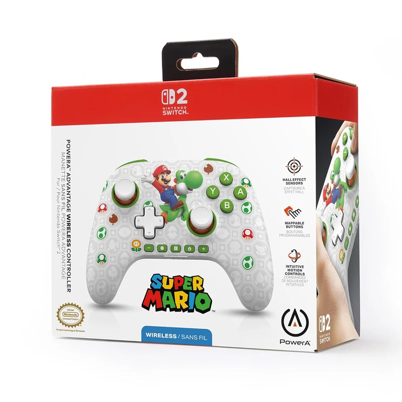 PowerA Advantage Wireless Controller for Nintendo Switch 2 (Mario & Yoshi)