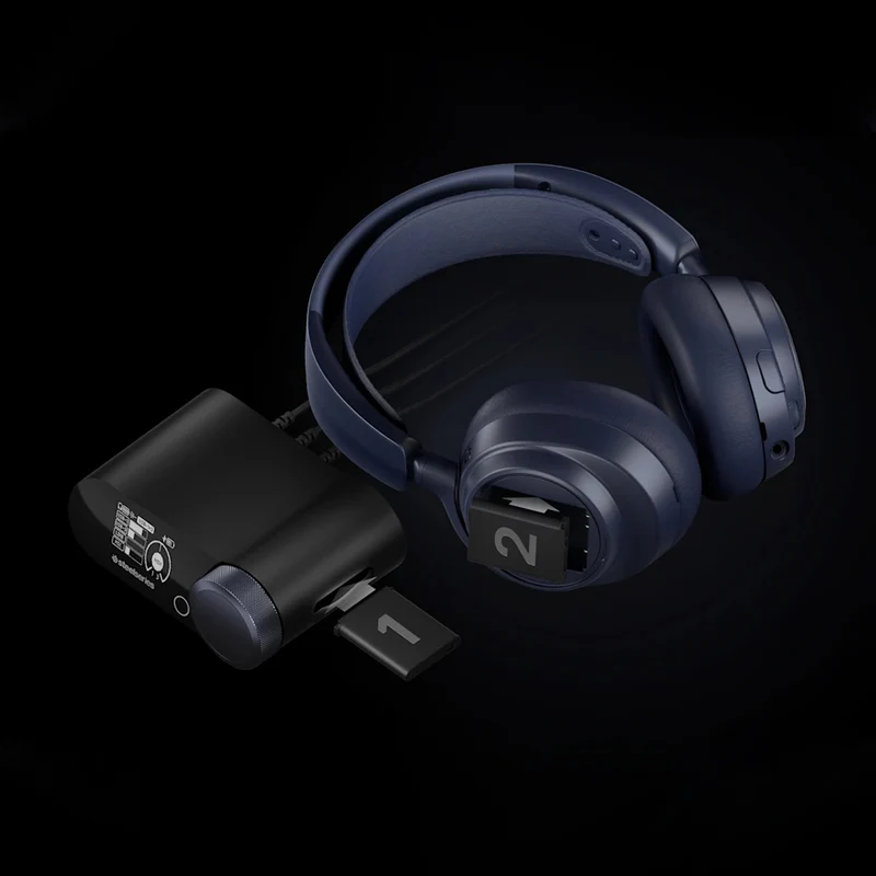 SteelSeries Arctis Nova Pro Omni Hi-Res Wireless Gaming Headset for Xbox/Playstation/Switch/PC/Mobile (Midnight Blue, Black, White)