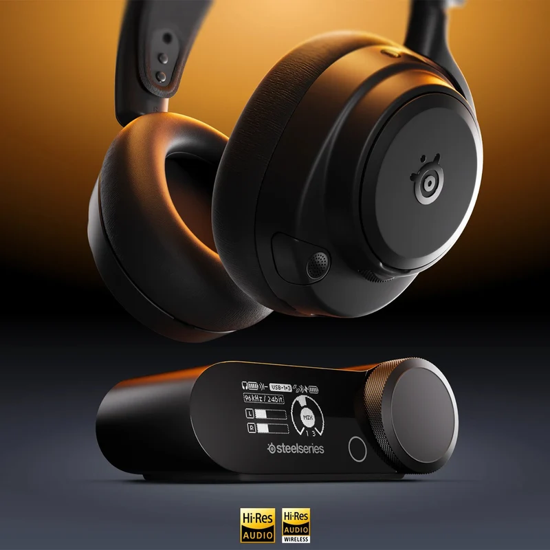 SteelSeries Arctis Nova Pro Omni Hi-Res Wireless Gaming Headset for Xbox/Playstation/Switch/PC/Mobile (Midnight Blue, Black, White)