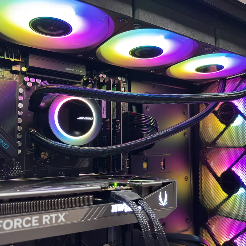 Optima Dark League Black Desktop Gaming PC | AMD Ryzen 7 7800X3D | 32GB RAM | 1TB SSD | RTX 5070 | Windows 11 Pro