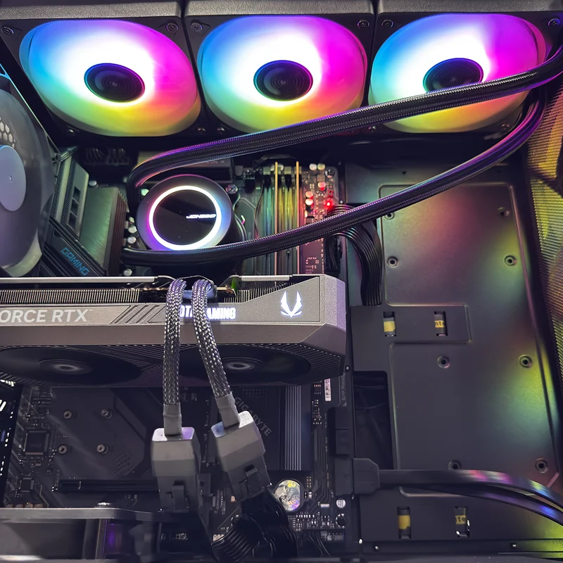 Optima Dark League Black Desktop Gaming PC | AMD Ryzen 7 7800X3D | 32GB RAM | 1TB SSD | RTX 5070 | Windows 11 Pro