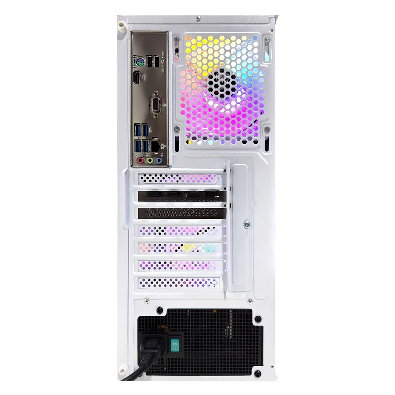 Alpha Hermes White Desktop Gaming | AMD Ryzen 5 5500 | 16GB RAM | 512 GB SSD | RTX 4060 | Windows 11 Pro