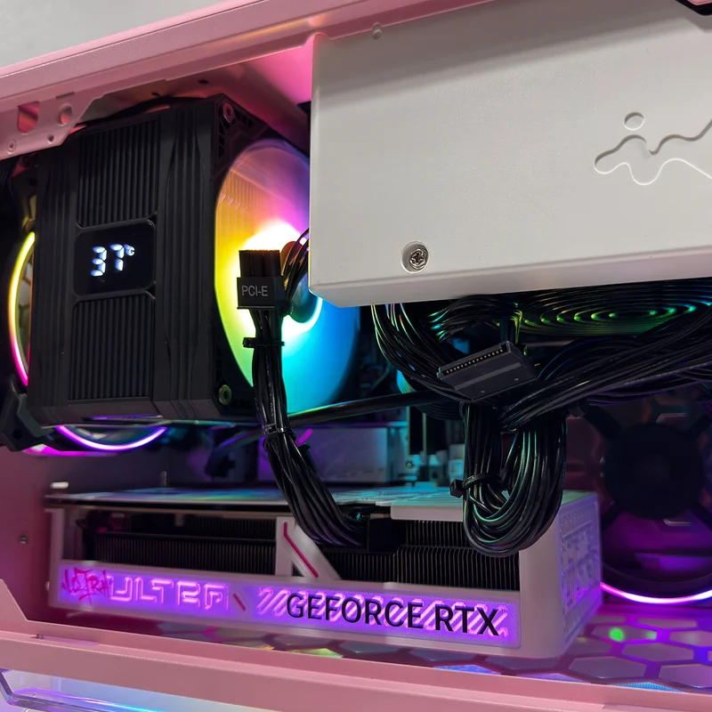 Optima A1 Prime Pink Desktop Gaming PC | AMD Ryzen 7 7800X3D | 32GB RAM | 1TB SSD | RTX 5060 TI | Windows 11 Pro