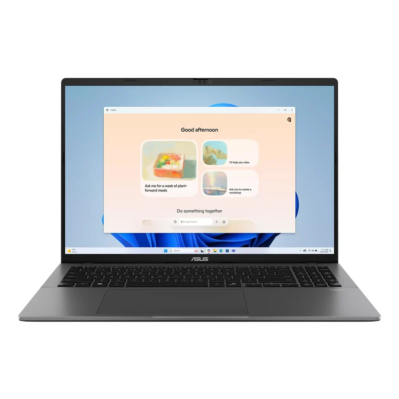 Asus Vivobook S16 S3607CA-SH159WSM Laptop (Matte Gray) | 16" FHD (1920x1200) OLED | Core Ultra 7 255H | 16GB RAM | 512GB SSD | Intel Arc Graphics | Windows 11 Home | MS Office Home 2024 + MS 365 Basic + ASUS AP4600 Backpack